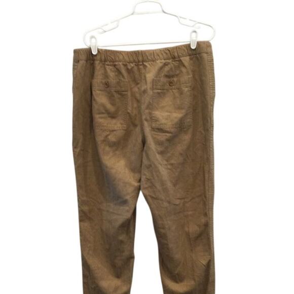 Talbots Slim Cargo Pant Womens 16 Khaki Beige Elastic Waist Classic Preppy Work - Picture 5 of 7